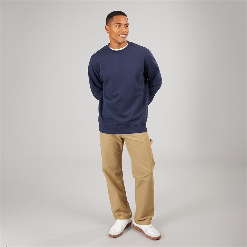 Solid Mens Holton Crew Sweatshirt Insignia Blue - Image 4
