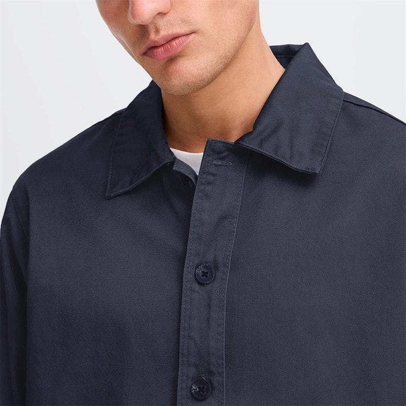 Solid Mens Ossie Overshirt Insignia Blue - Image 3