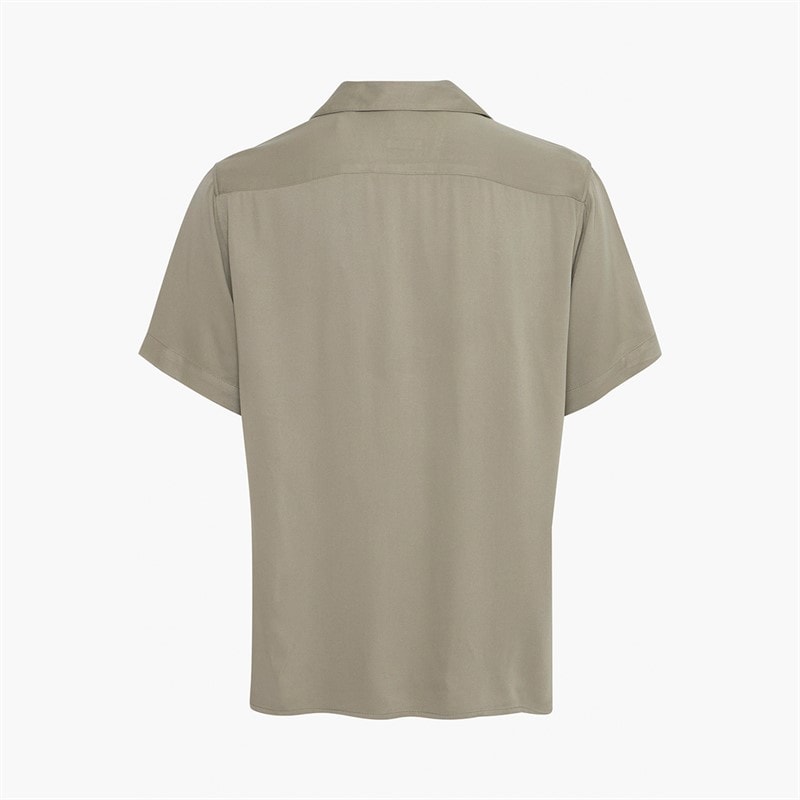 Solid Mens Pablo Short Sleeve Shirt Vetiver - Image 2