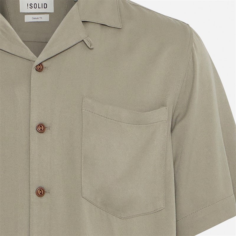 Solid Mens Pablo Short Sleeve Shirt Vetiver - Image 3