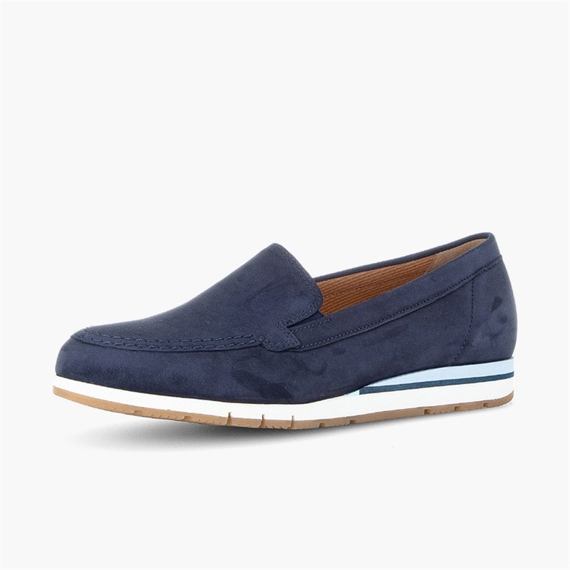 Gabor Womens Wedge Slip On Shoes Blue - Image 2