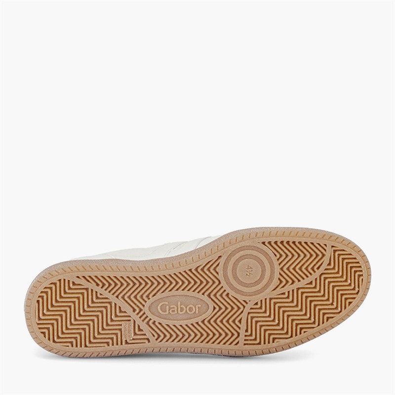 Gabor Womens Retro Trainers White/Leopard - Image 5