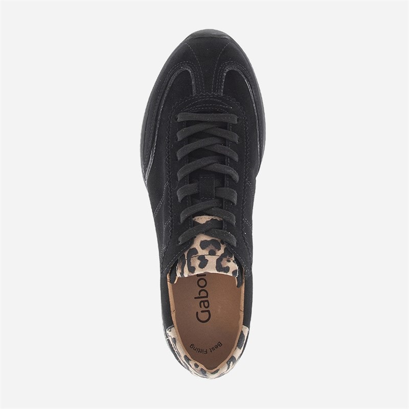 Gabor Womens Low Profile Trainers Black - Image 3