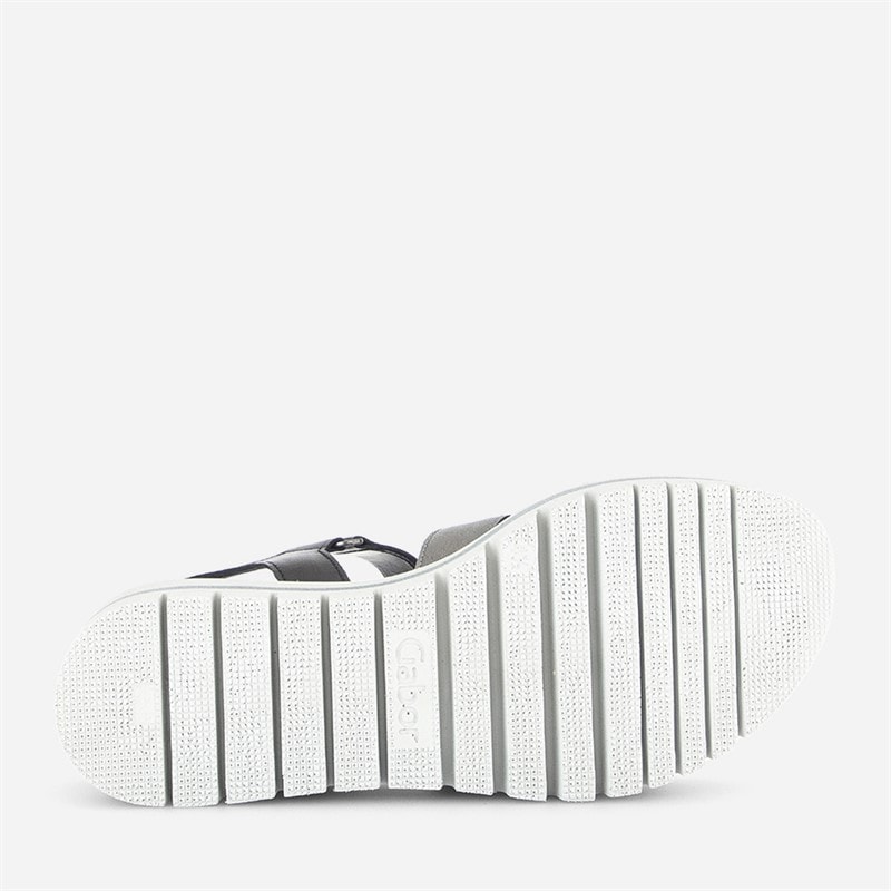 Gabor Womens Ankle Strap Sandals Black/Silver - Image 5
