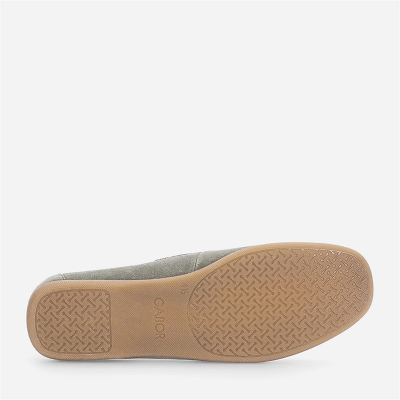 Gabor Womens Suede Deck Shoes Pine - Image 5
