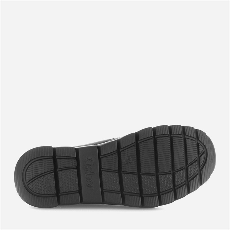 Gabor Womens Leather Trainers Black - Image 5