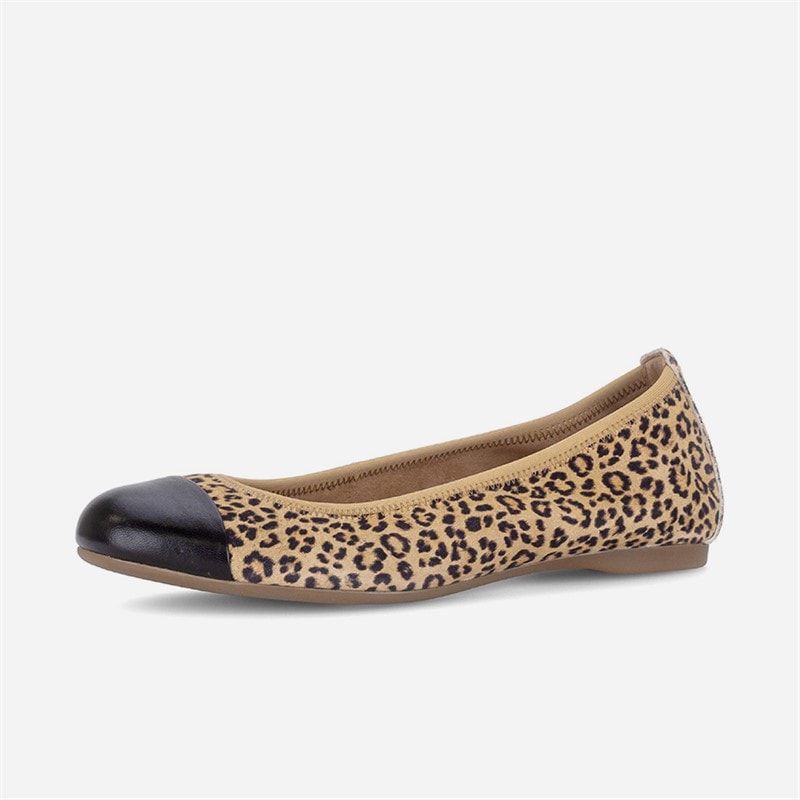 Gabor Womens Ballerina Shoes Leopard - Image 2