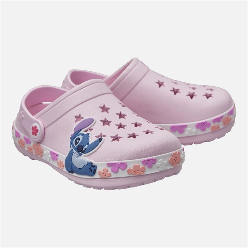 Lilo and Stitch Girls Infant Pattern Clogs Pink - Image 1