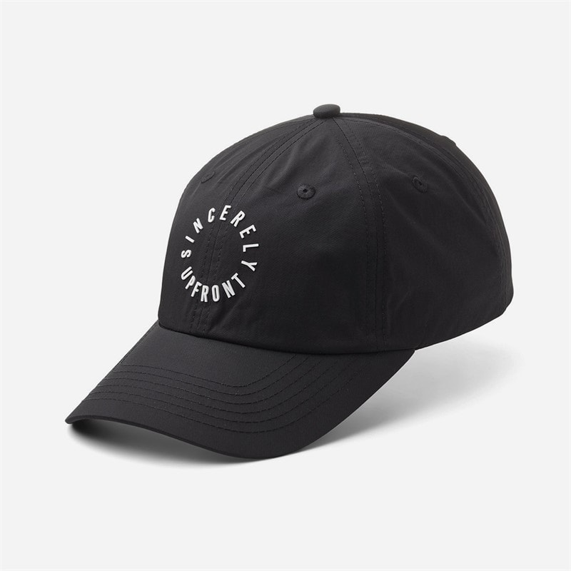 Upfront Sincerely Baseball Cap Black White - Image 1