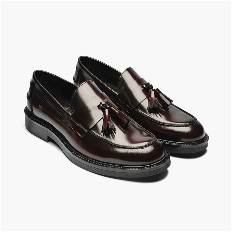 Playboy Footwear Mens Filippo Loafers Bordo Polido - Image 1