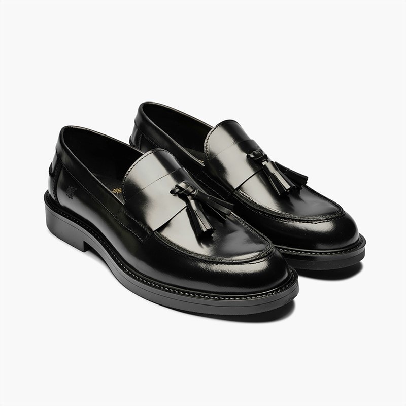 Playboy Footwear Mens Filippo Loafers Black Polido - Image 1