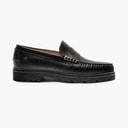 Playboy Footwear Mens Austin 5.0 Loafers Black Leather/Black