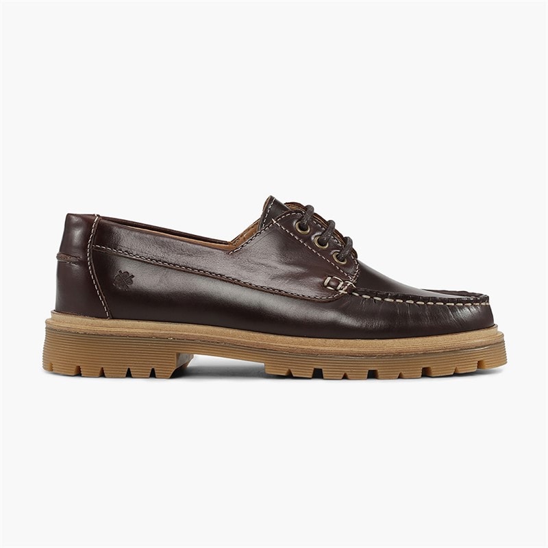 Playboy Footwear Womens Claudine Shoes Dark Brown Leather Dk.Brown Leather - Image 2