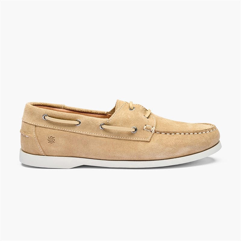 Playboy Footwear Mens Isla Shoes Sand Suede/Off White - Image 2