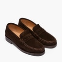 Playboy Footwear Womens Toc1936 Norah Loafers Dark Brown Suede Dk.Brown Suede