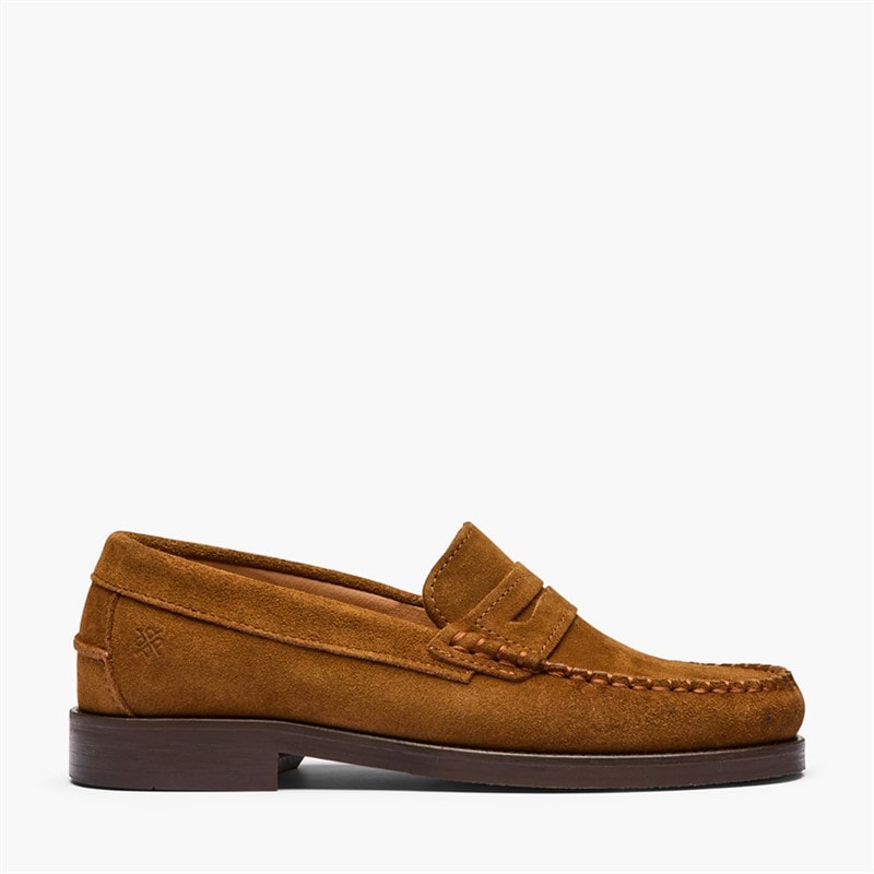 Playboy Footwear Womens Toc1936 Norah Loafers Snuff Suede - Image 2
