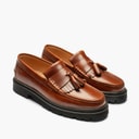 Playboy Footwear Mens Toc1936 The Baker Loafers Brandy Leather