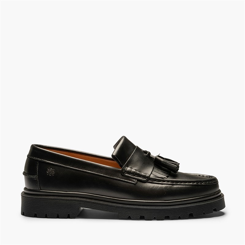 Playboy Footwear Mens Toc1936 The Baker Loafers Black Leather - Image 2
