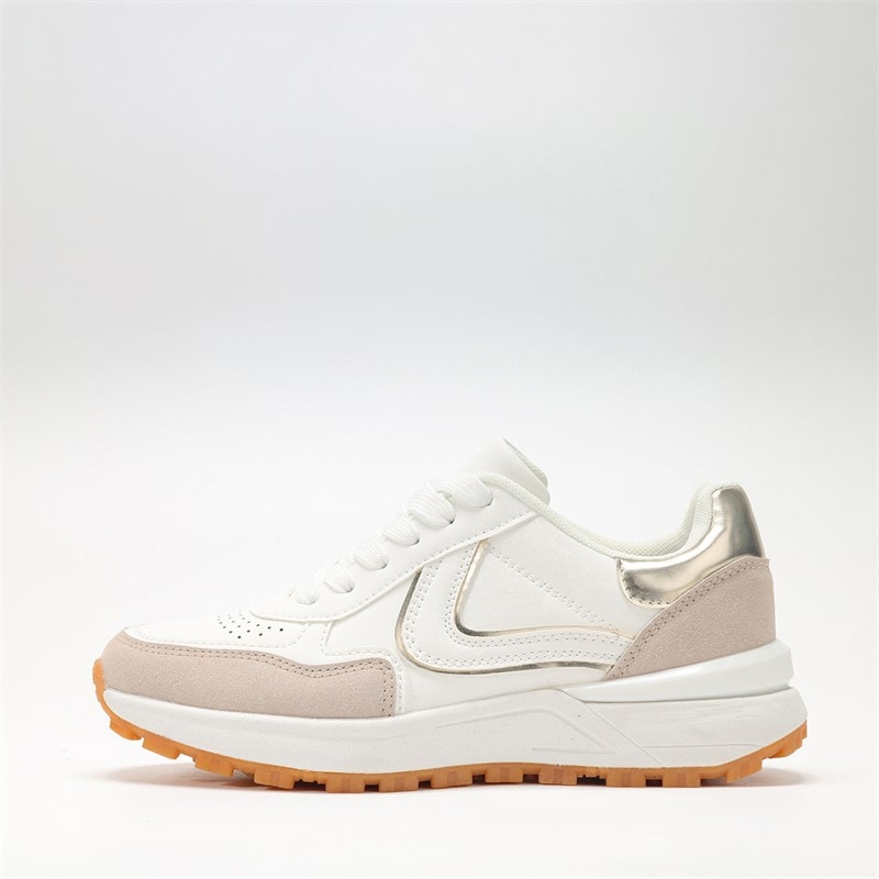 Rugged Gear Womens Shoes White/Gold White-Gold