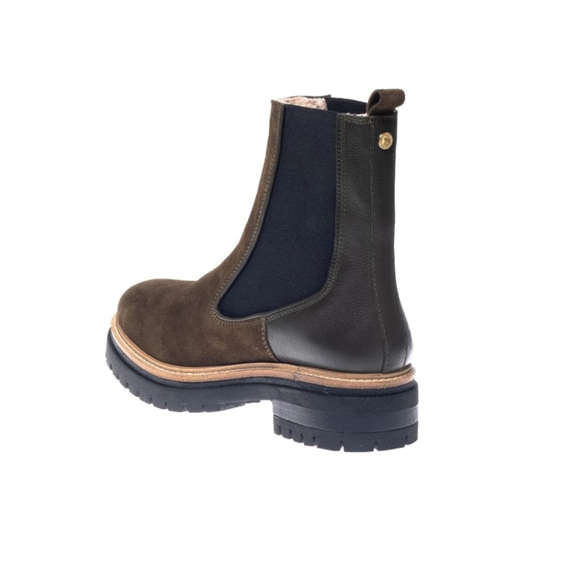 Copenhagen Shoes Womens Fall 21 Suede Boots 099 Army - Image 3