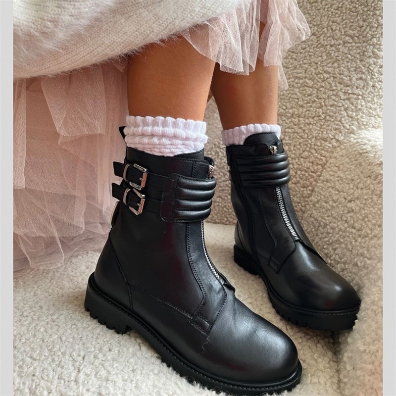 Copenhagen Shoes Girls Lorene Boots 0001 Black