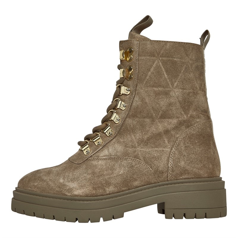 Copenhagen Shoes Womens My Girl Suede Boots 1203 Dk Taupe - Image 1