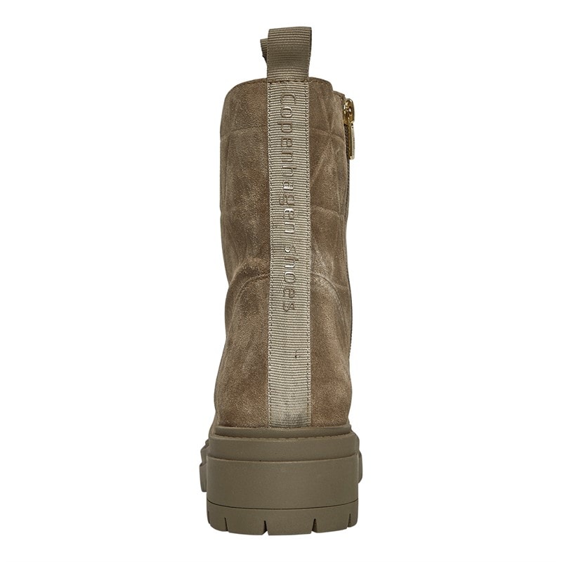 Copenhagen Shoes Womens My Girl Suede Boots 1203 Dk Taupe - Image 3