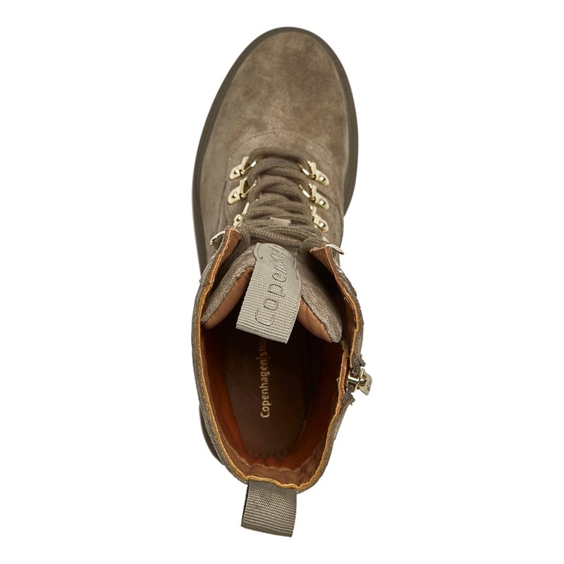 Copenhagen Shoes Womens My Girl Suede Boots 1203 Dk Taupe - Image 4