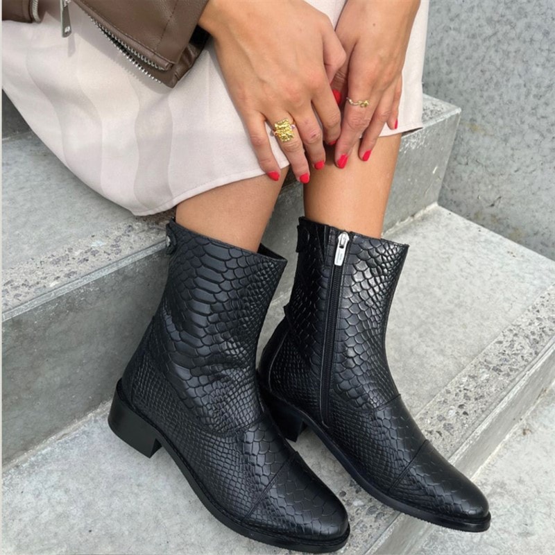 Copenhagen Shoes Womens She Black Boots 001 Black - Image 3