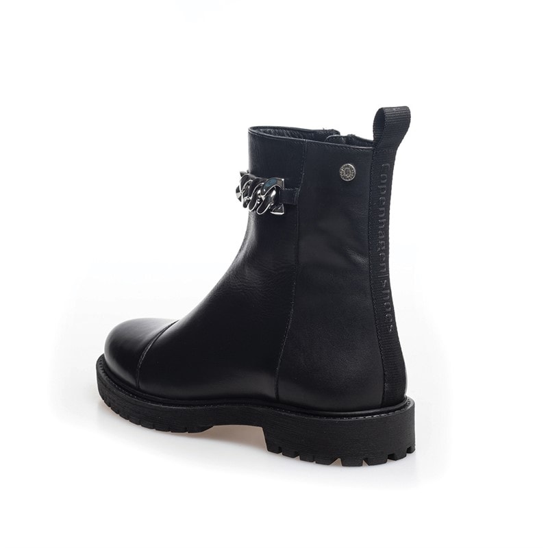 Copenhagen Shoes Womens Flower Eyes Boots 2206 Black/Silver - Image 2