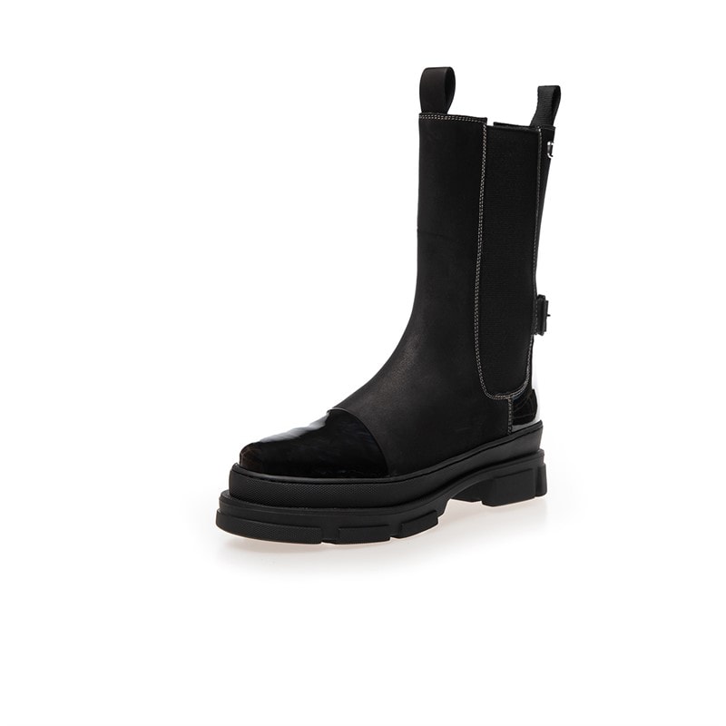 Copenhagen Shoes Womens The Belive Boots 038 Black Patent - Image 2