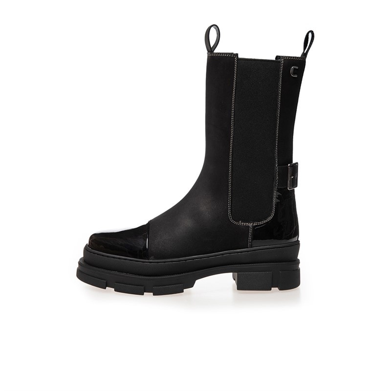 Copenhagen Shoes Womens The Belive Boots 038 Black Patent - Image 3