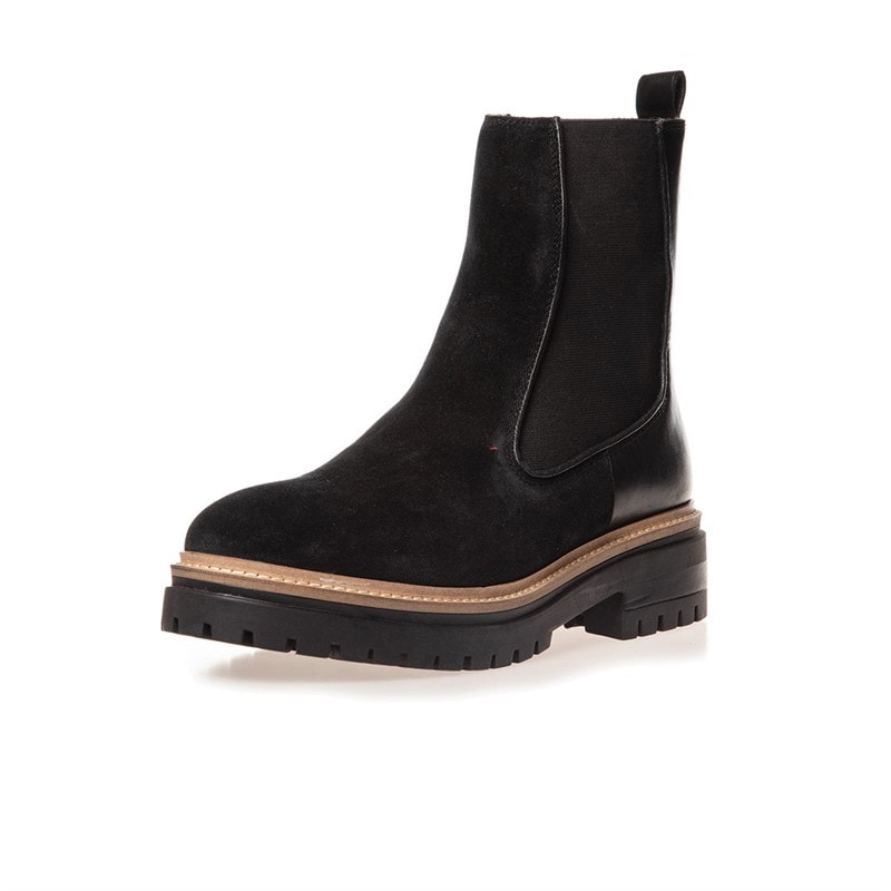 Copenhagen Shoes Womens Fall 21 Suede Boots 001 Black - Image 3