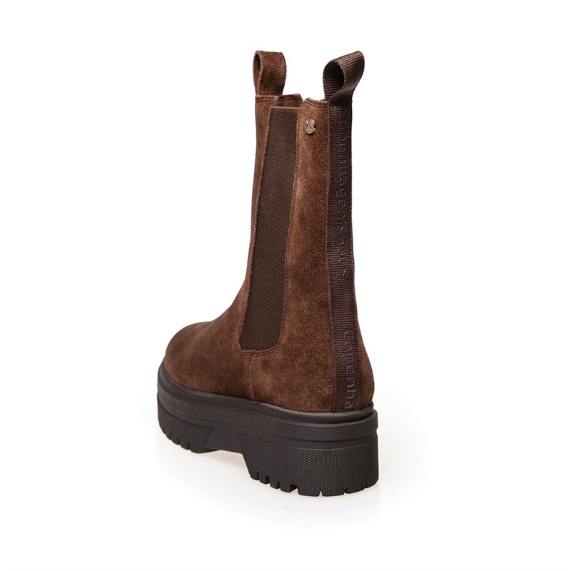 Copenhagen Shoes Womens Going Suede Copenhagen Boots 0035 Dark Brown (Coffee Bean) - Image 4