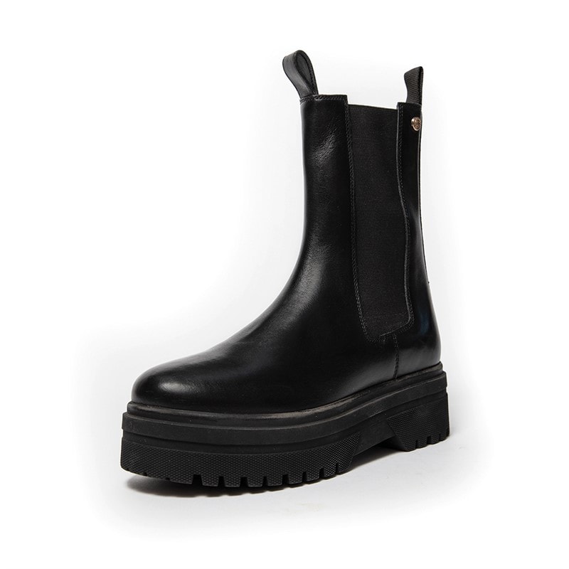 Copenhagen Shoes Womens Going Leather Copenhagen Boots 001 Black - Image 3