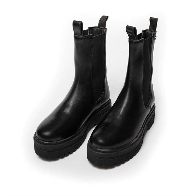Copenhagen Shoes Womens Going Leather Copenhagen Boots 001 Black - Image 4