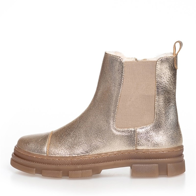Copenhagen Shoes Girls Good Looking Low Boots 012 Gold Metallic
