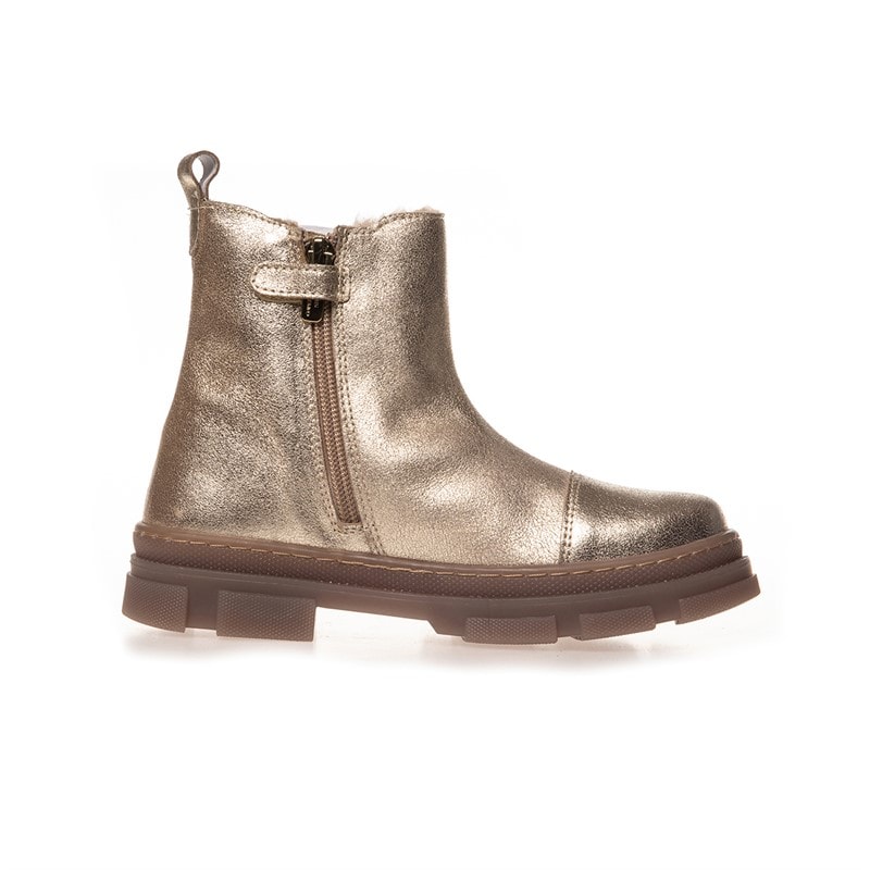 Copenhagen Shoes Girls Good Looking Low Boots 012 Gold Metallic - Image 4