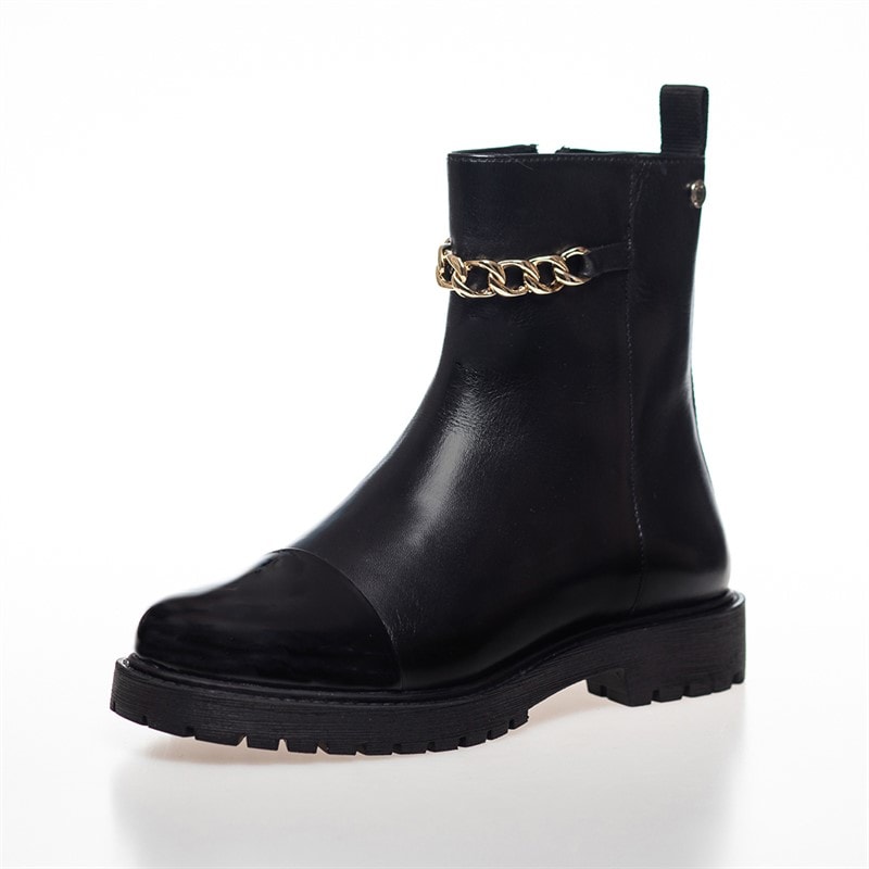 Copenhagen Shoes Womens New Flower Eyes Boots 0001 Black - Image 2