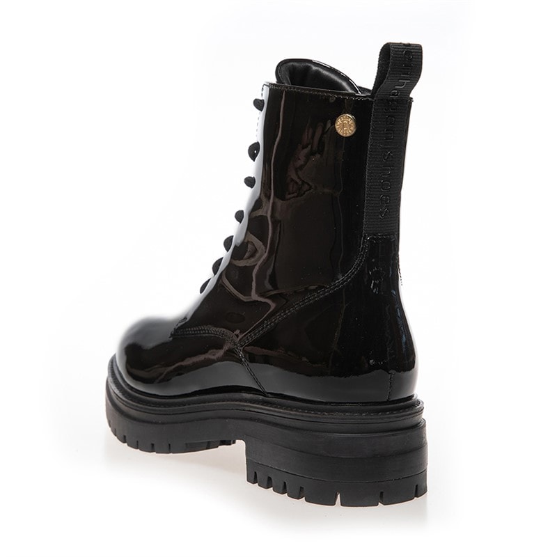 Copenhagen Shoes Womens Rocka Laze Boots 0011 Black Patent - Image 2