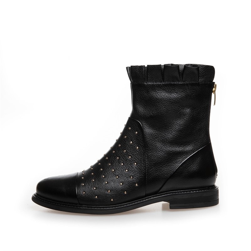 Copenhagen Shoes Womens Let's Go Walking Boots 0001 Black - Image 2