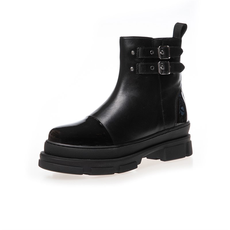 Copenhagen Shoes Womens Follow The Way Boots 038 Black Patent - Image 4