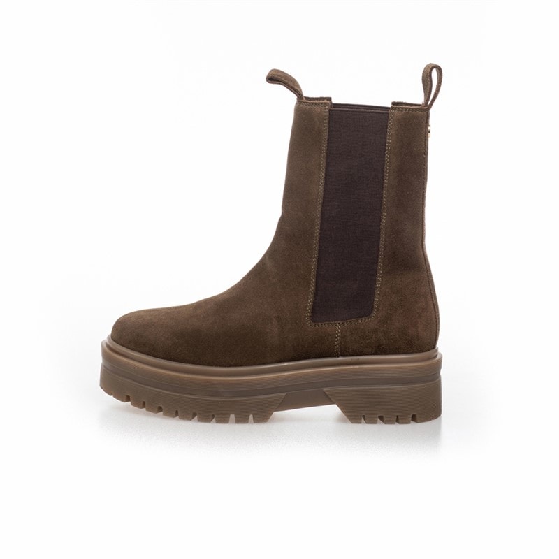 Copenhagen Shoes Womens Going Suede 22 Boots 099 Army W/Brown Sole - Image 2