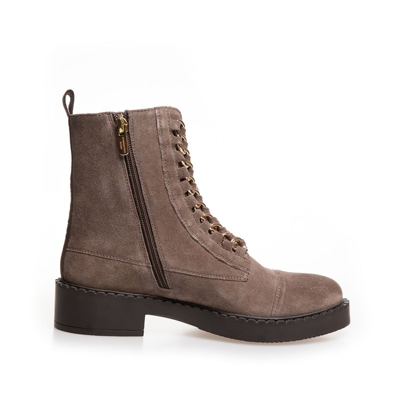Copenhagen Shoes Womens New Rock Suede Boots 2827 Smoke - Image 2
