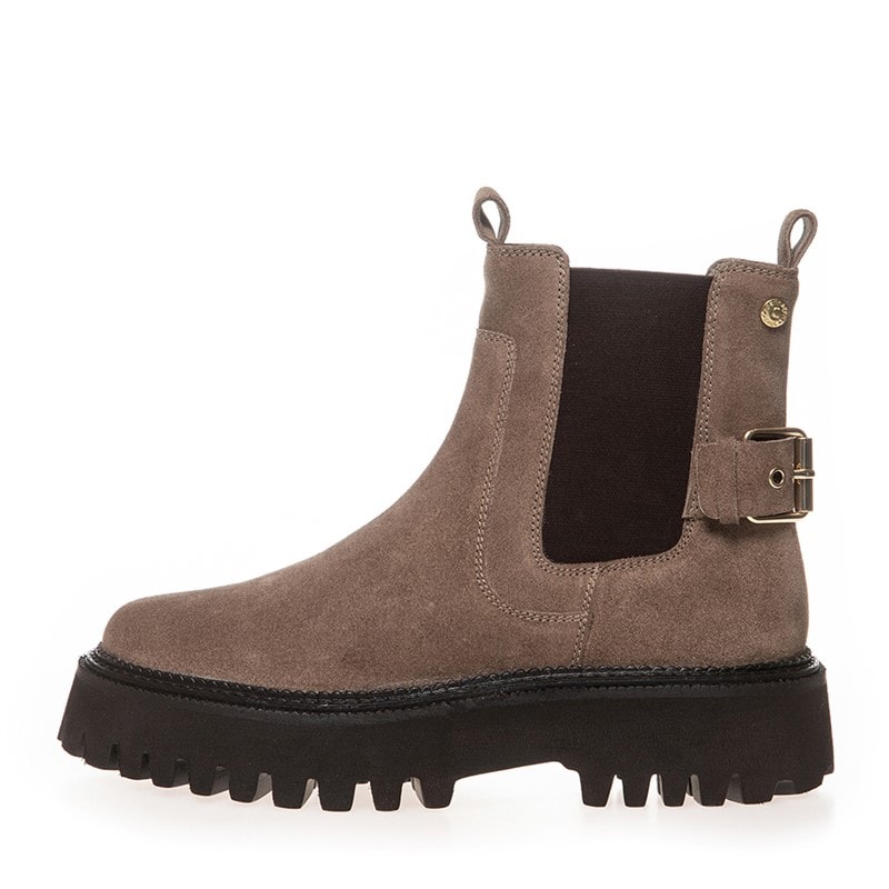 Copenhagen Shoes Womens Magic Moment Suede Boots 0024 Dark Beige (Dodo)