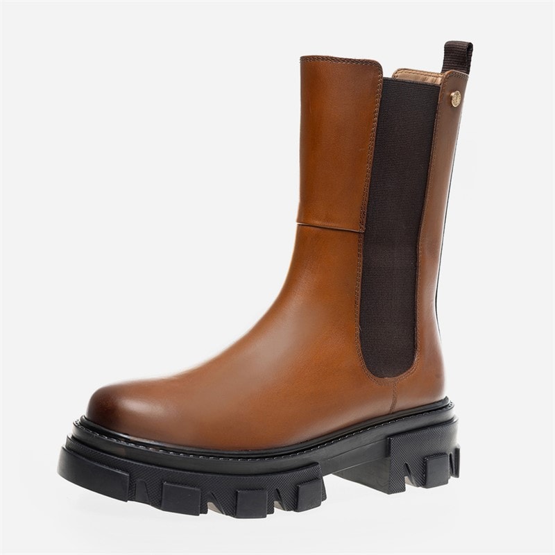 Copenhagen Shoes Womens Penny Girl Boots 112 Cognac - Image 2