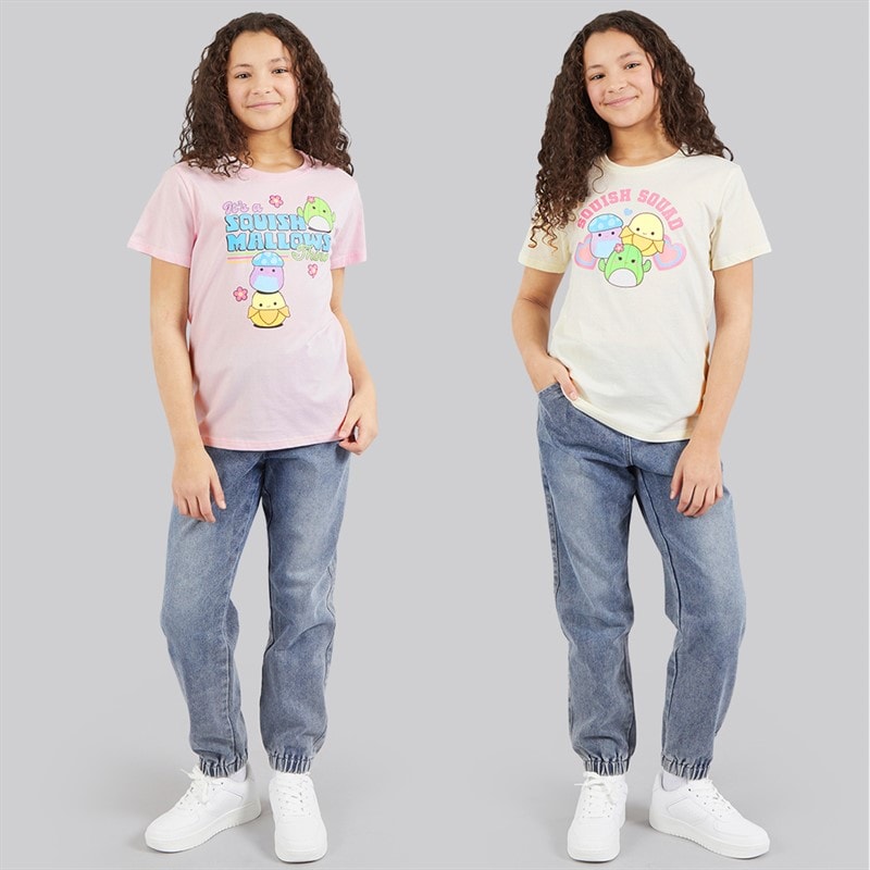 Squishmallows Girls Two Pack T-Shirts Gardenia/Ballerina - Image 3