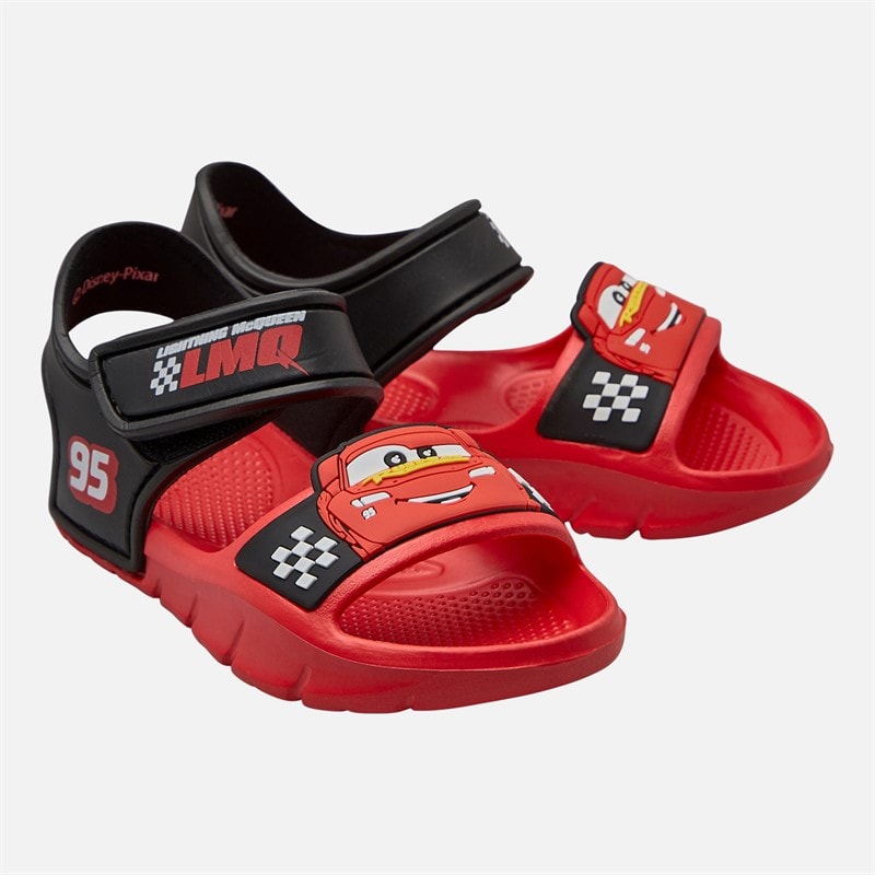 Cars Boys Ankle Strap Sandals Red