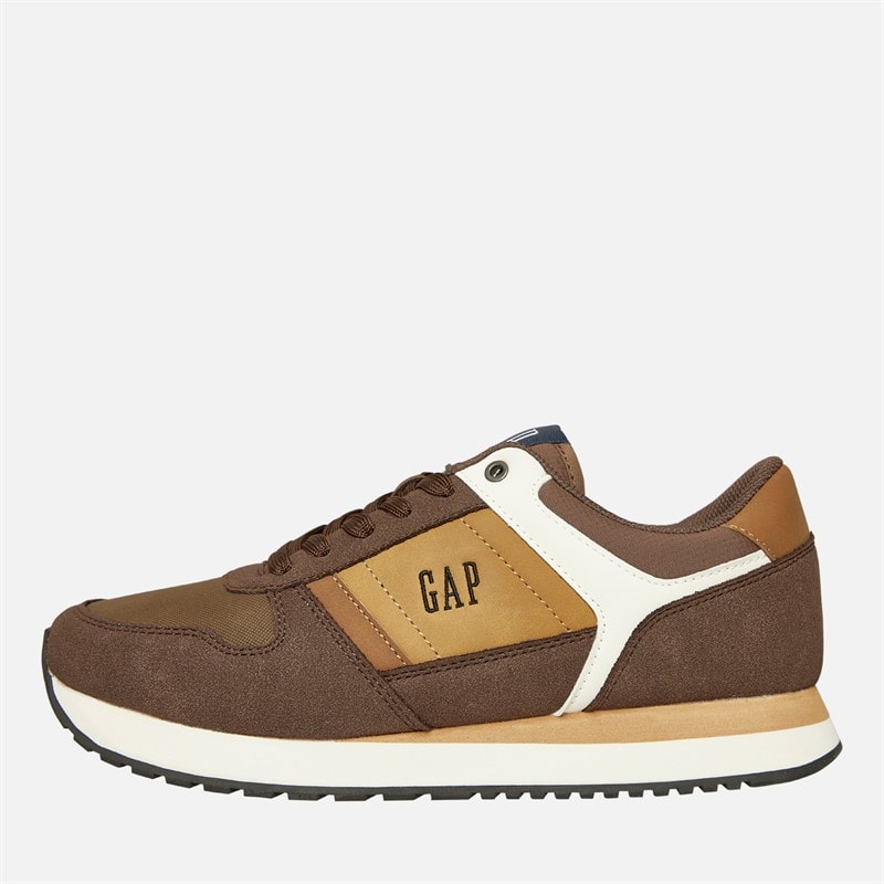 GAP Mens Sandiego II Retro Trainers Brown