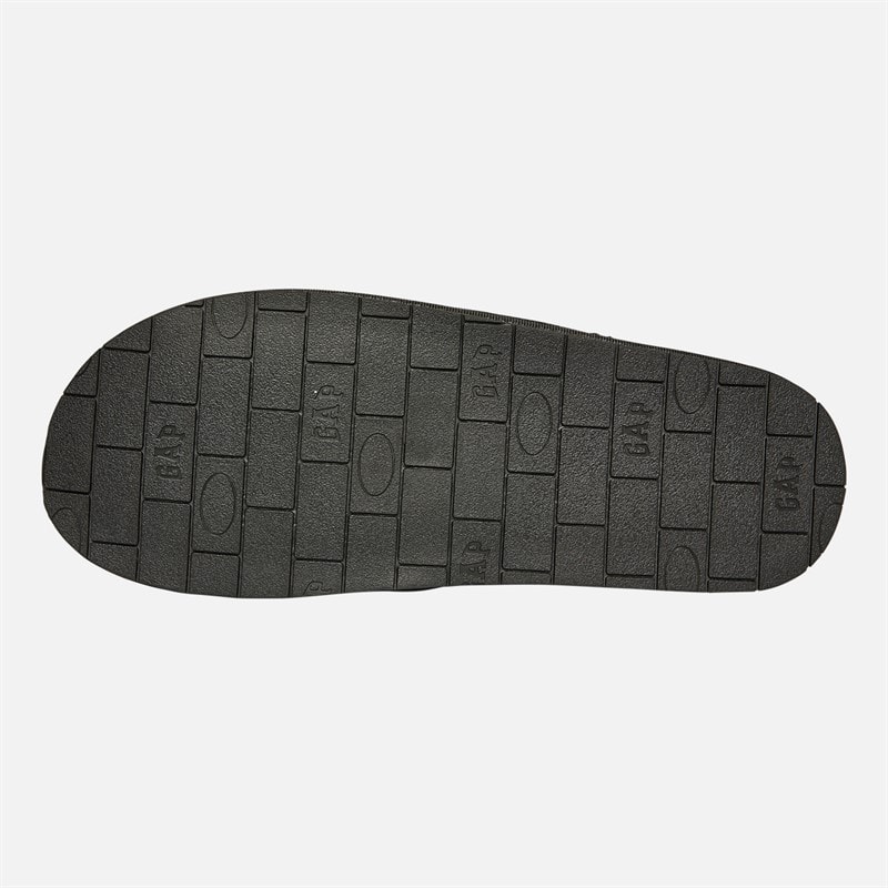 GAP Mens Plano III Borg Slippers Black - Image 3